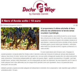 CVA Canicattì su Doctor Wine